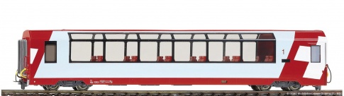 Bemo 3289 127 RhB Bp 2537 'Glacier-Express' panorama car 2nd class